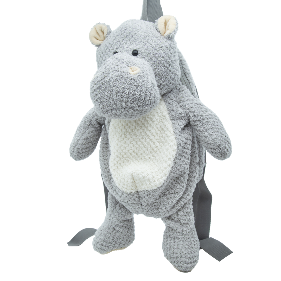 Cute by Felix | Pluche rugzak | Katoenen uitvoering | 42 cm | Nijlpaard