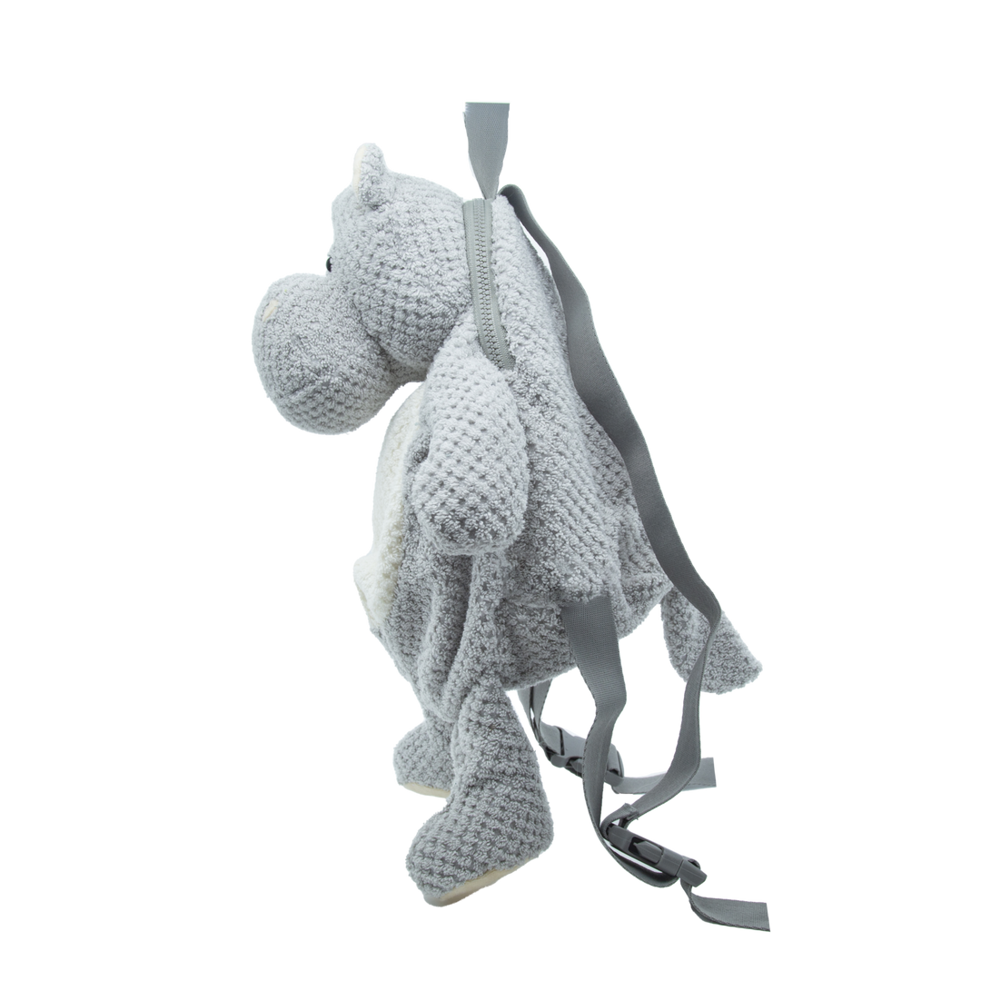 Cute by Felix | Pluche rugzak | Katoenen uitvoering | 42 cm | Nijlpaard
