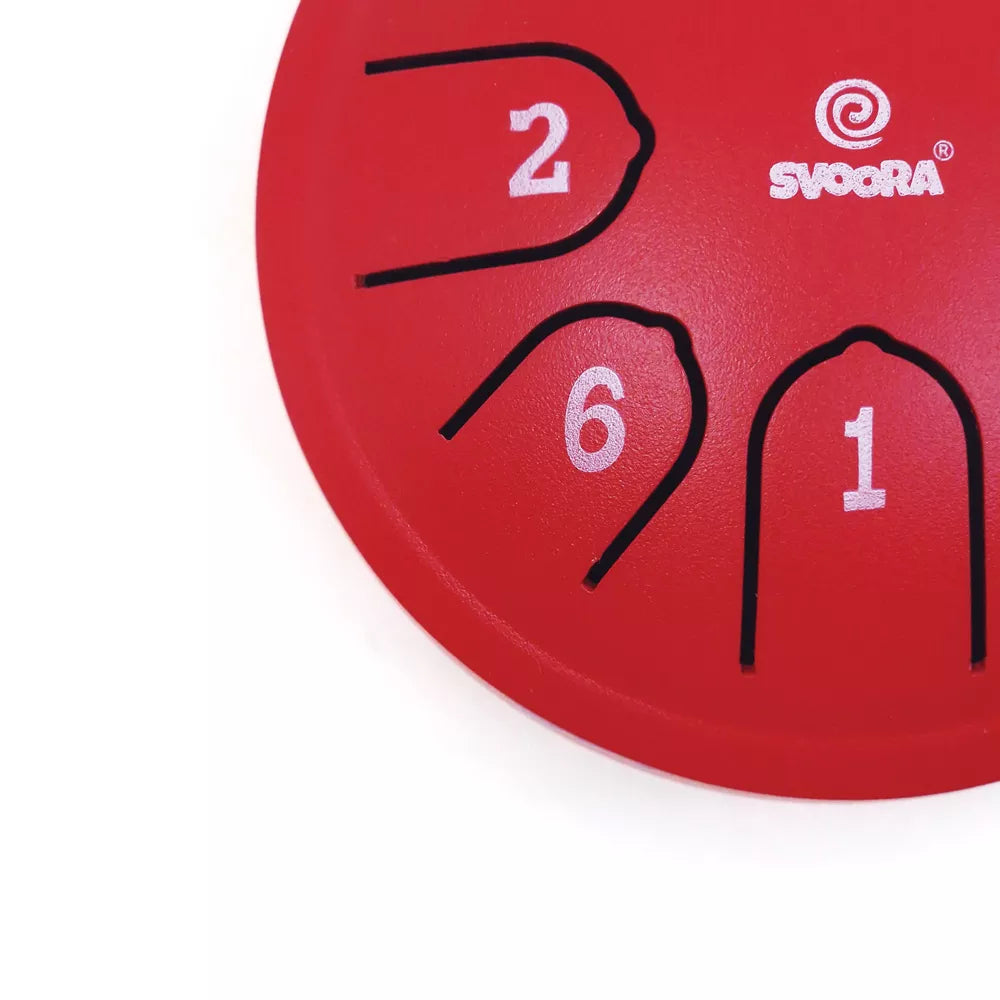 Svoora | Tongue Drum | Slagwerkinstrument | 11 cm | 8 tonen | 6+