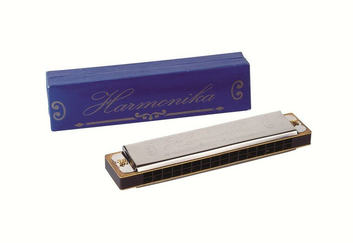 Goki | Mondharmonica | Chroom | 16 tonen | Lengte 13 cm | 4+