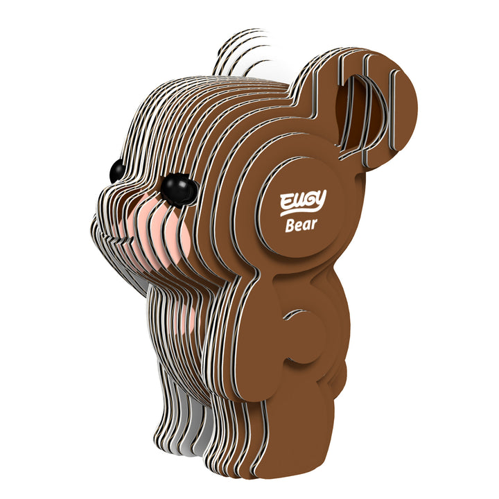 Eugy | 3D Cardboard Model Kit | Wild Life | Beer | 29 stukjes | 6+