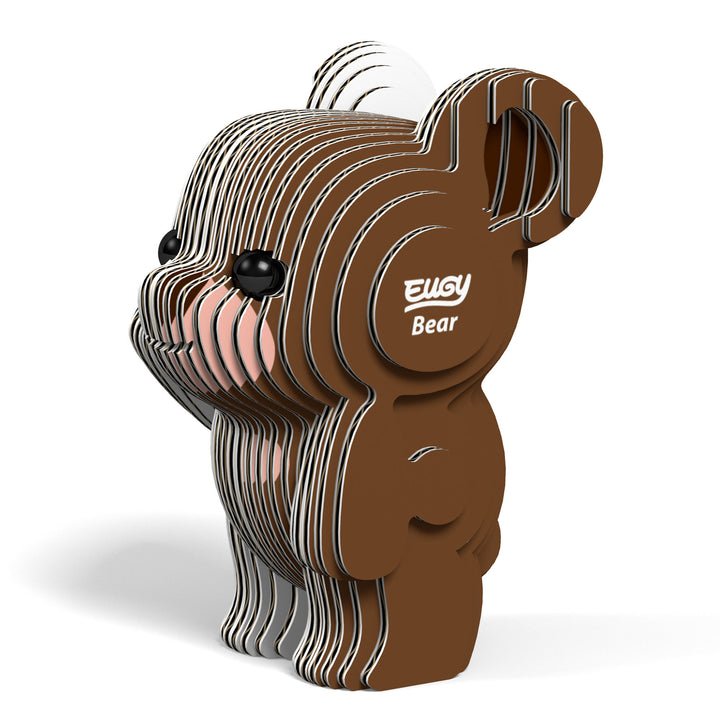 Eugy | 3D Cardboard Model Kit | Wild Life | Beer | 29 stukjes | 6+