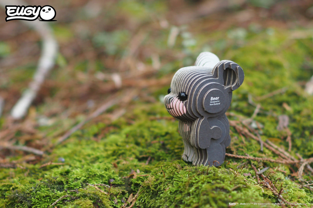 Eugy | 3D Cardboard Model Kit | Wild Life | Beer | 29 stukjes | 6+