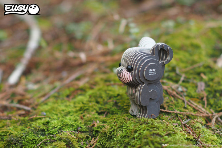 Eugy | 3D Cardboard Model Kit | Wild Life | Beer | 29 stukjes | 6+