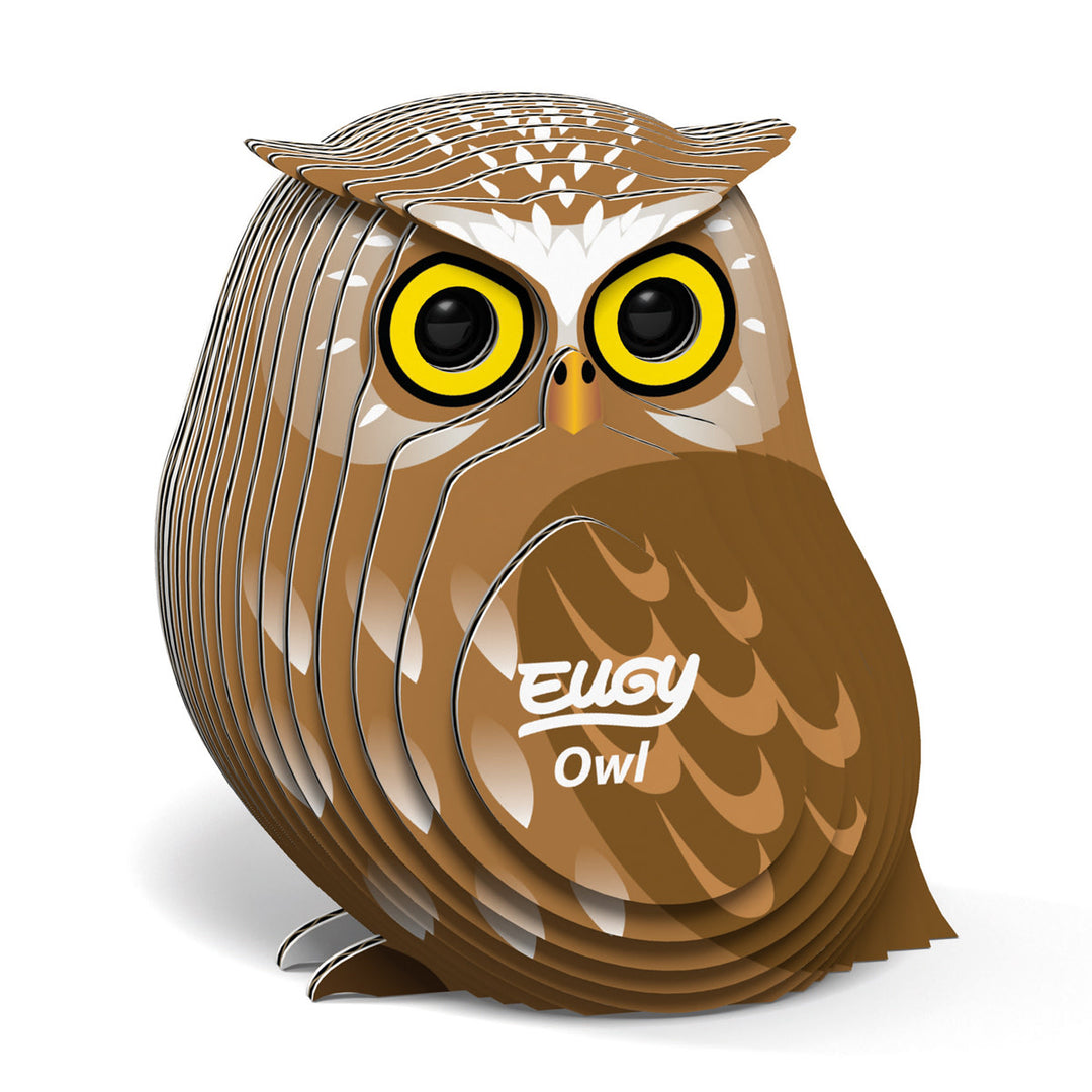 Eugy | 3D Cardboard Model Kit | Bird Life | Uil | 6+