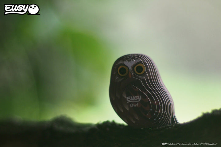 Eugy | 3D Cardboard Model Kit | Bird Life | Uil | 6+