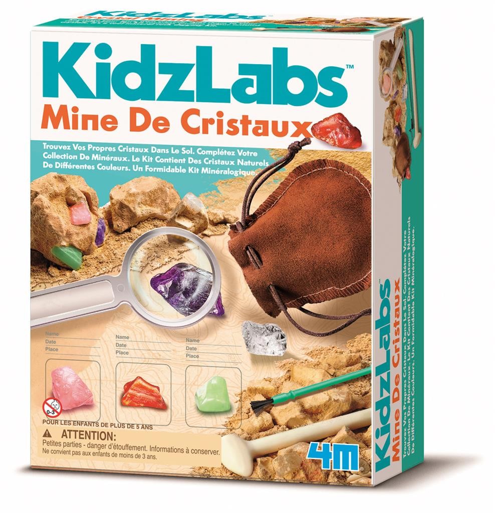 4M Kidzlabs | Opgraafkit | Graaf je eigen kristallen op | 8+