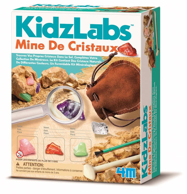4M Kidzlabs | Opgraafkit | Graaf je eigen kristallen op | 8+