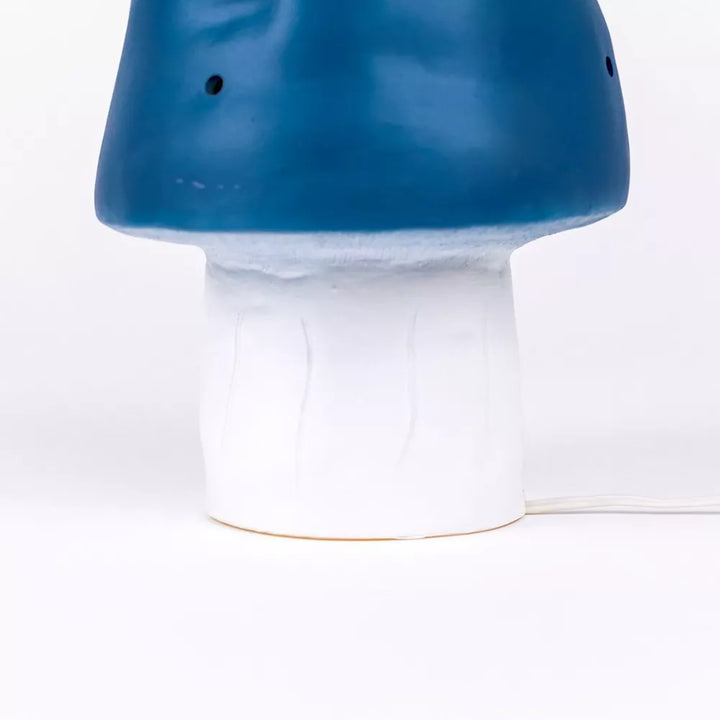 Heico Mushroom Lamp Vintage Blue