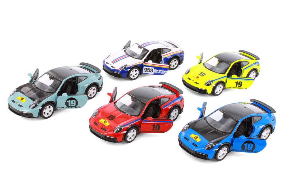 Kinsmart | Porsche 911 GT2 RS | Pullback | Open deuren | 1:32 | 12 cm