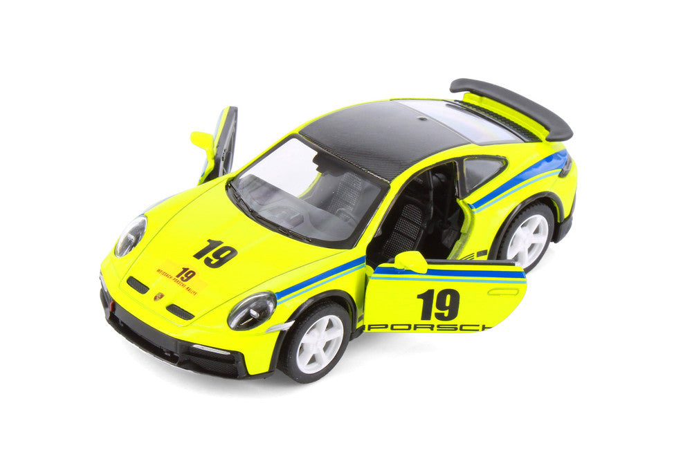 Kinsmart | Porsche 911 GT2 RS | Pullback | Open deuren | 1:32 | 12 cm
