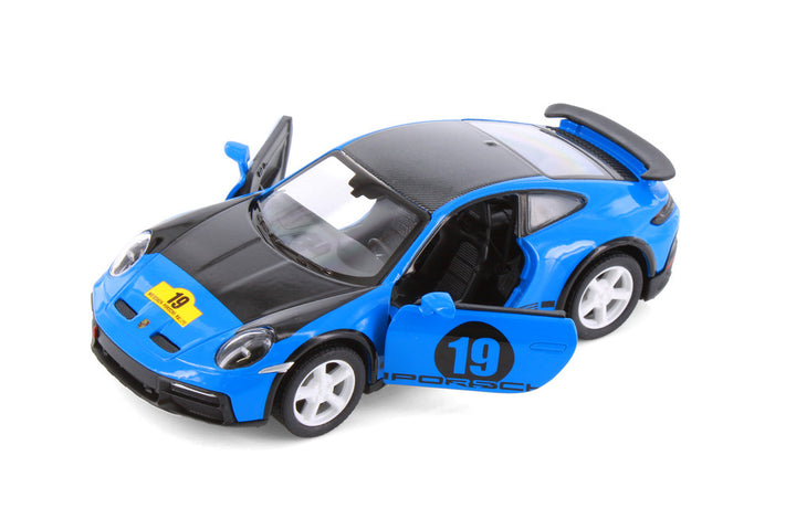 Kinsmart | Porsche 911 GT2 RS | Pullback | Open deuren | 1:32 | 12 cm
