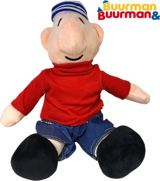 Buurman &amp; Buurman | Soft Toy | Mat | Rood | Zittend | 31 cm