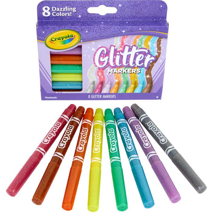 Crayola | Glitter Markers | 8 stuks | 3+