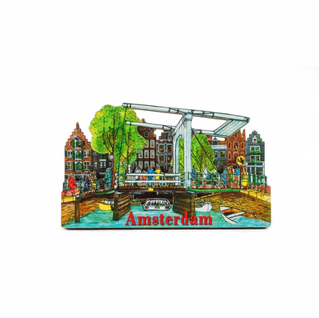Koelkastmagneet Amsterdam ophaalbrug