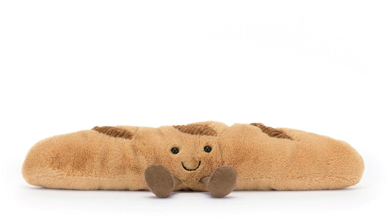 Jellycat Amuseables Baguette, schuin vooraanzicht