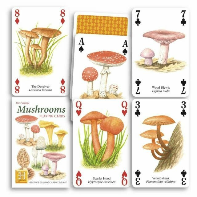 Heritage Playing Cards | Speelkaarten | Mushrooms