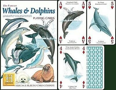 Heritage Playing Cards | Speelkaarten | Whales &amp; Dolphins