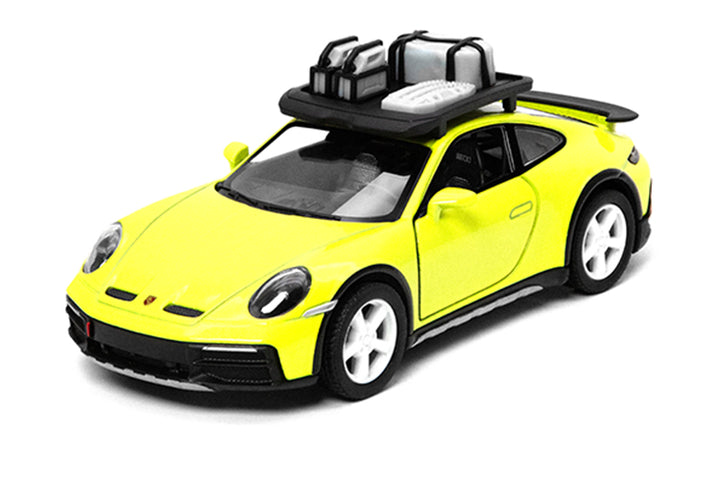 Kinsmart | Porsche 911 GT2 RS | Pullback | Open deuren | 1:32 | 12 cm