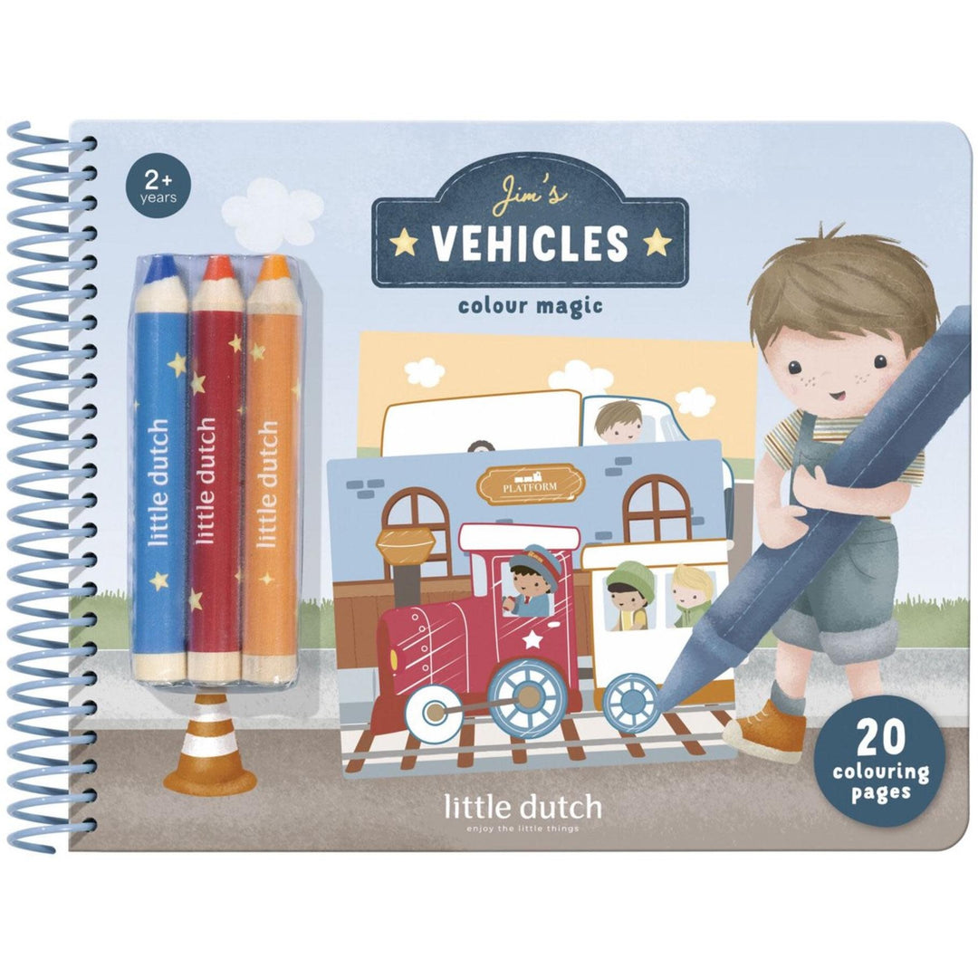 Little Dutch | Colouring Book + 3 chunky colouring pencils | Jim&