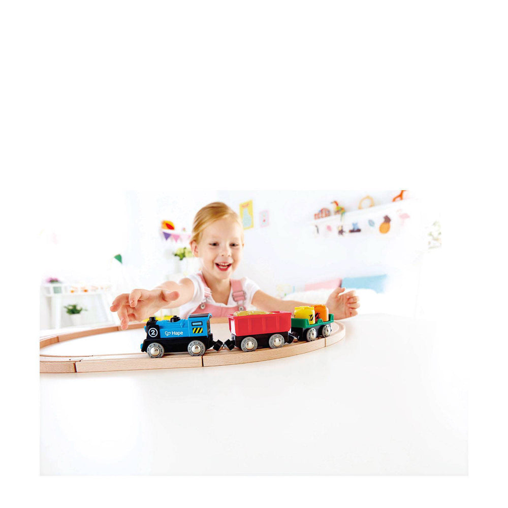 Hape Railway | Rolling-Stock Set | Battery Powered | 3+
