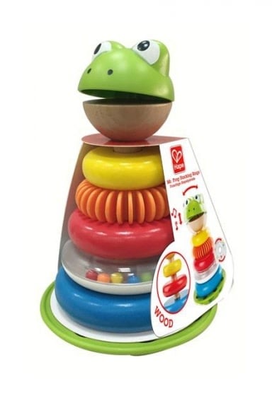Hape | Mr. Frog Stacking Rings | 1+