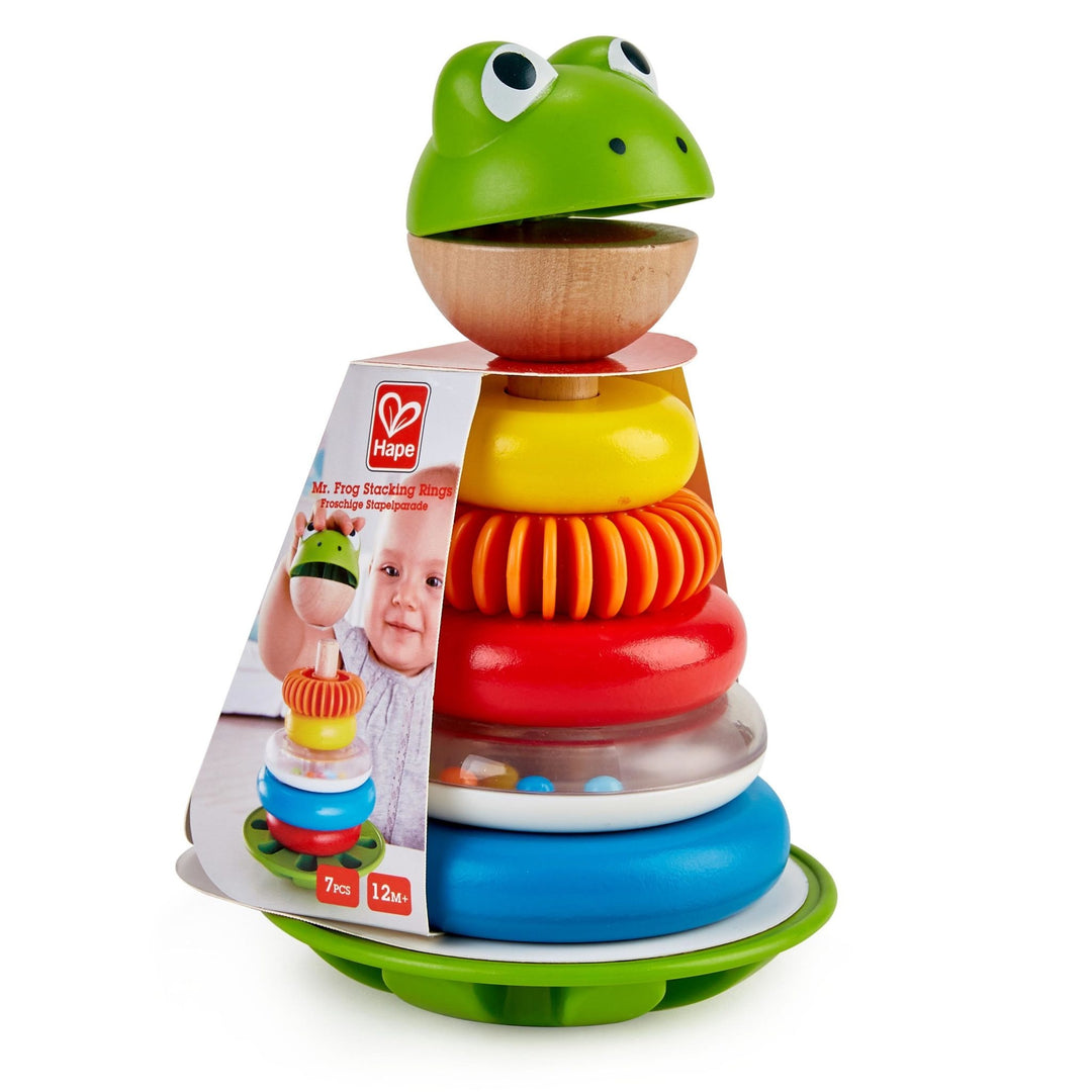 Hape | Mr. Frog Stacking Rings | 1+