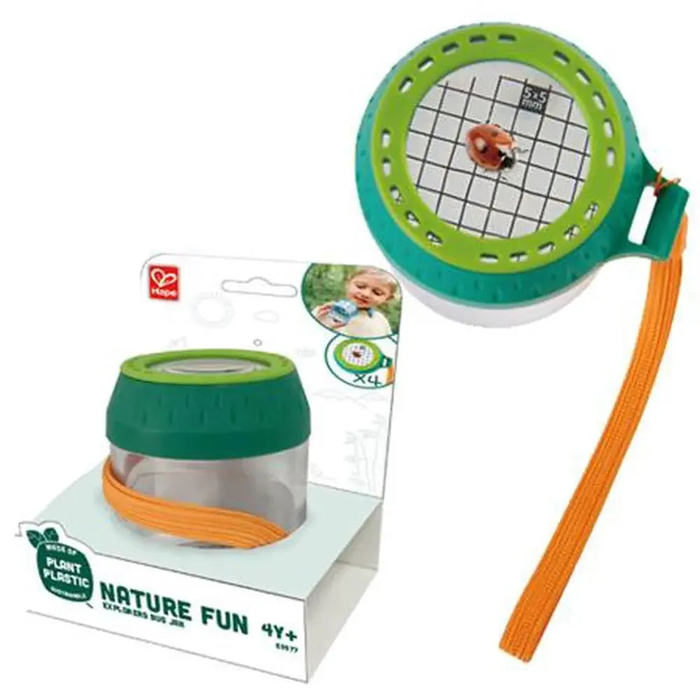 Hape | Nature Fun | Explorer's Bug Jar | vergroot 4x | 9 cm | 4+