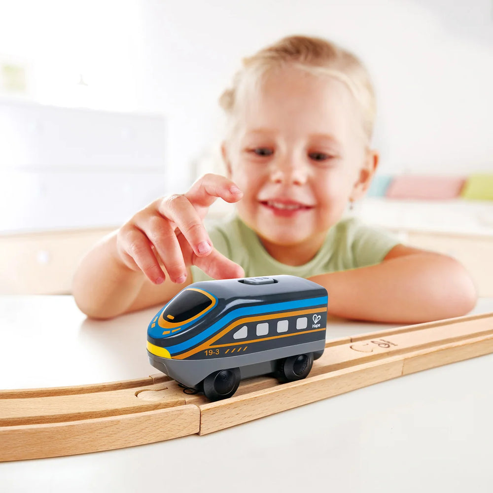 Intercity locomotief | Zwart | Op batterijen