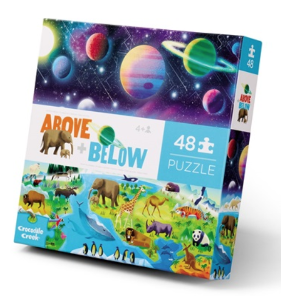 Crocodile Creek | Puzzle | Above &amp; Below | Earth &amp; Space | 48 stukjes | 4+