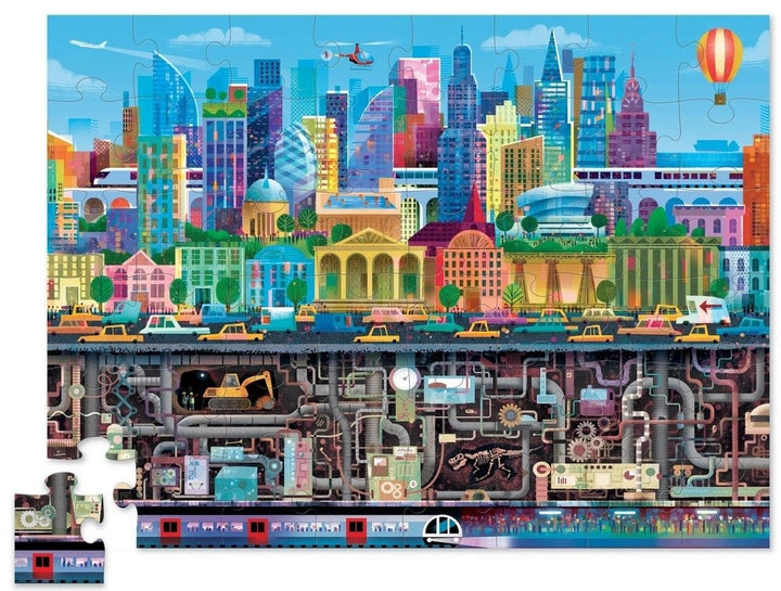 Crocodile Creek | Puzzle | Above &amp; Below | City | 48 stukjes | 4+