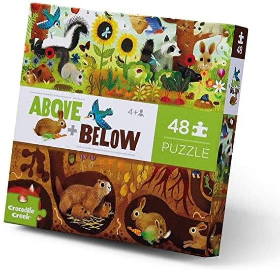 Crocodile Creek | Puzzle | Above &amp; Below | Backyard | 48 stukjes | 4+