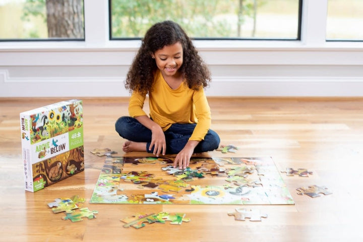 Crocodile Creek | Puzzle | Above &amp; Below | Backyard | 48 stukjes | 4+