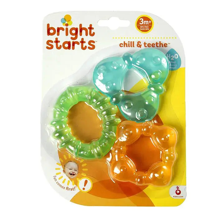Bright Starts | Chill &amp; Teethe Teething Toy | Refrigerator Safe / Not for Freezer | + 3 months