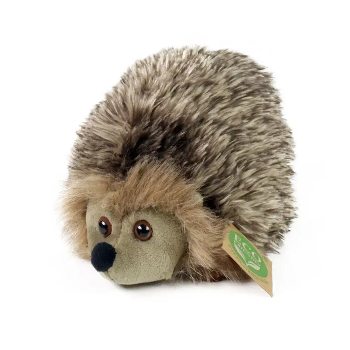 Vooraanzicht van de Rappa pluche egel met donkerbruine stekels