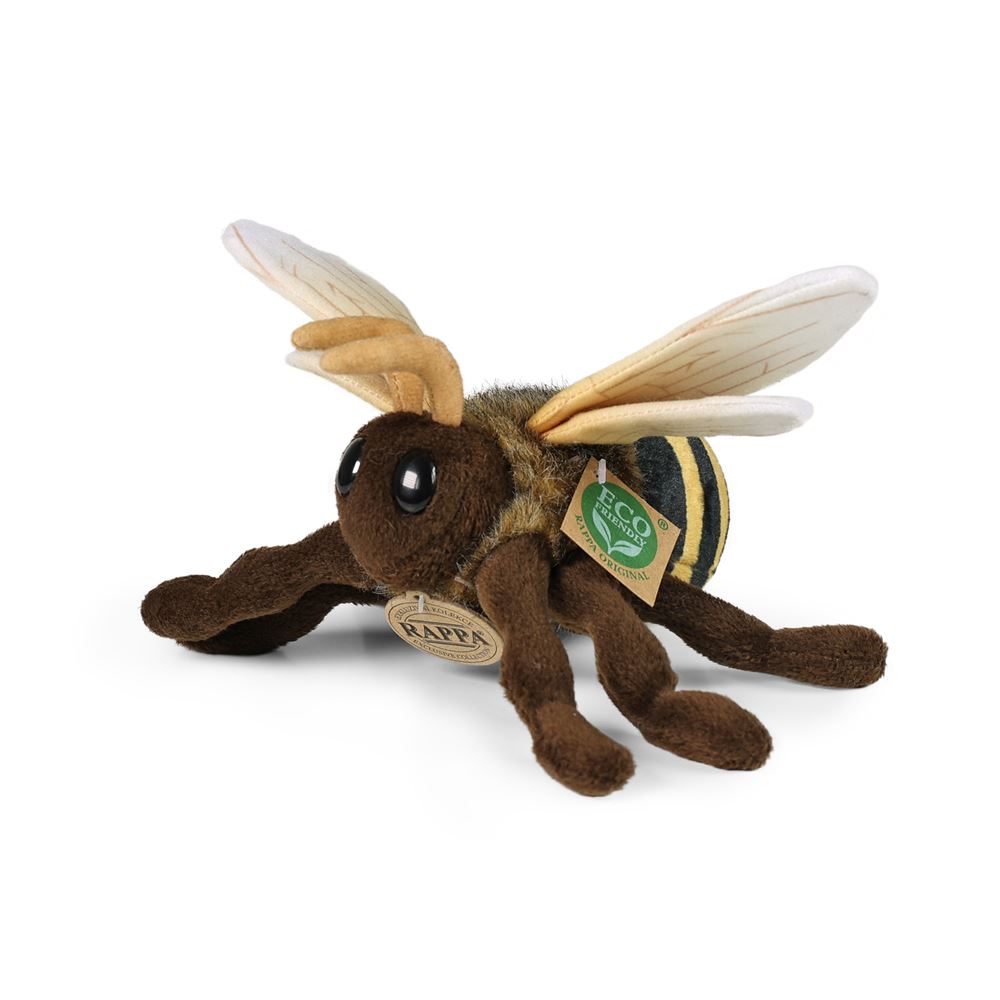 Rappa pluche honingbij 18 cm ECO-FRIENDLY