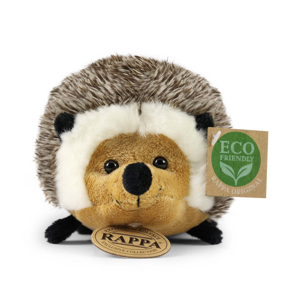 Vorderansicht des braun-weißen Rappa ECO-Plüschigels