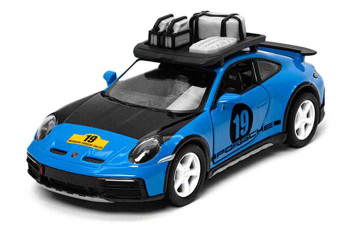 Kinsmart | Porsche 911 GT2 RS | Pullback | Open deuren | 1:32 | 12 cm
