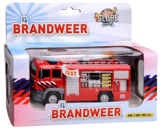 Kids Globe | Die Cast | Brandweer Tankwagen | MAN | licht en geluid | 13,5 cm | 3+