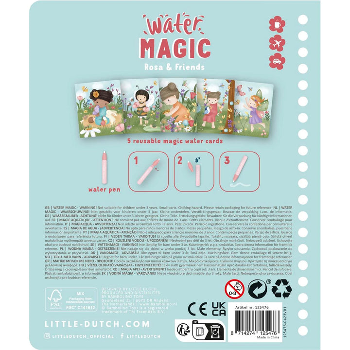 Little Dutch | Waterkleurboek | Rosa | 2+