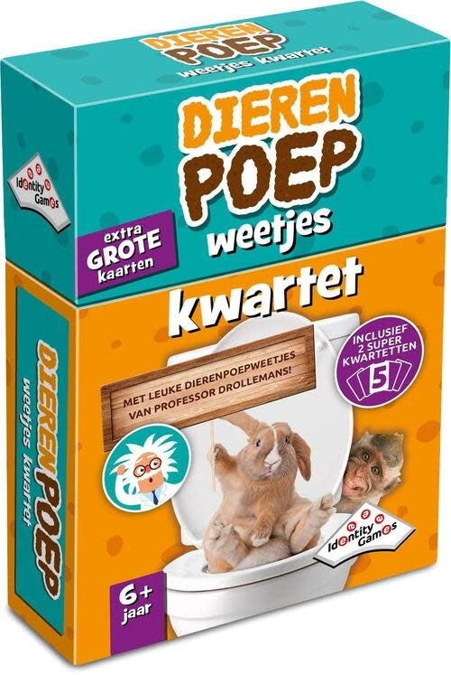 Boîte du jeu de familles Identity Games Crottes d’animaux