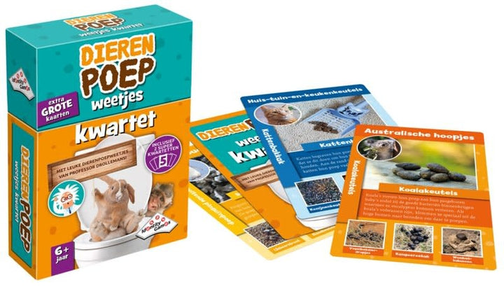 Boîte et cartes du jeu de familles Identity Games Crottes d’animaux