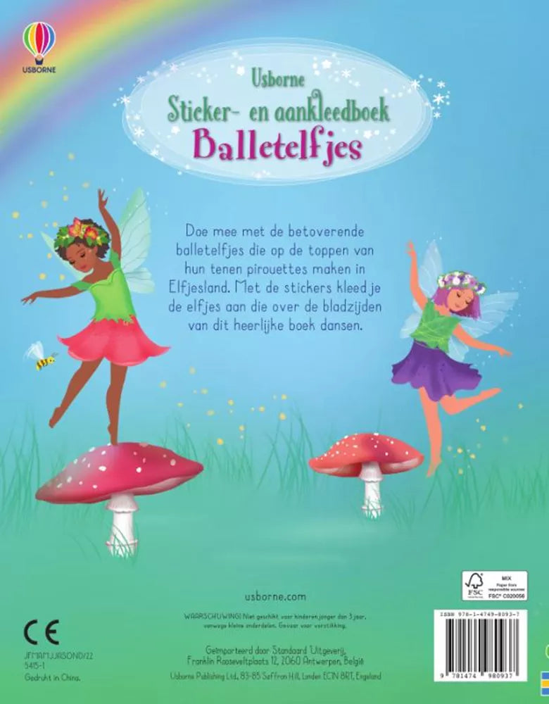 Rückseite von Ballettfeen mit zwei Feen und Pilzen