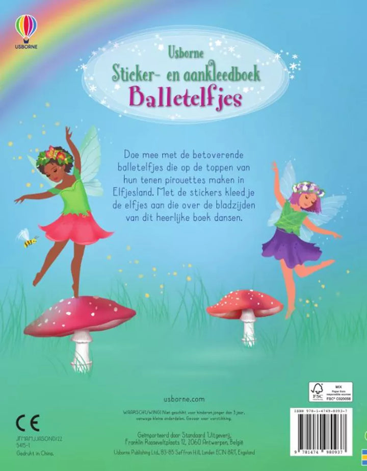 Rückseite von Ballettfeen mit zwei Feen und Pilzen