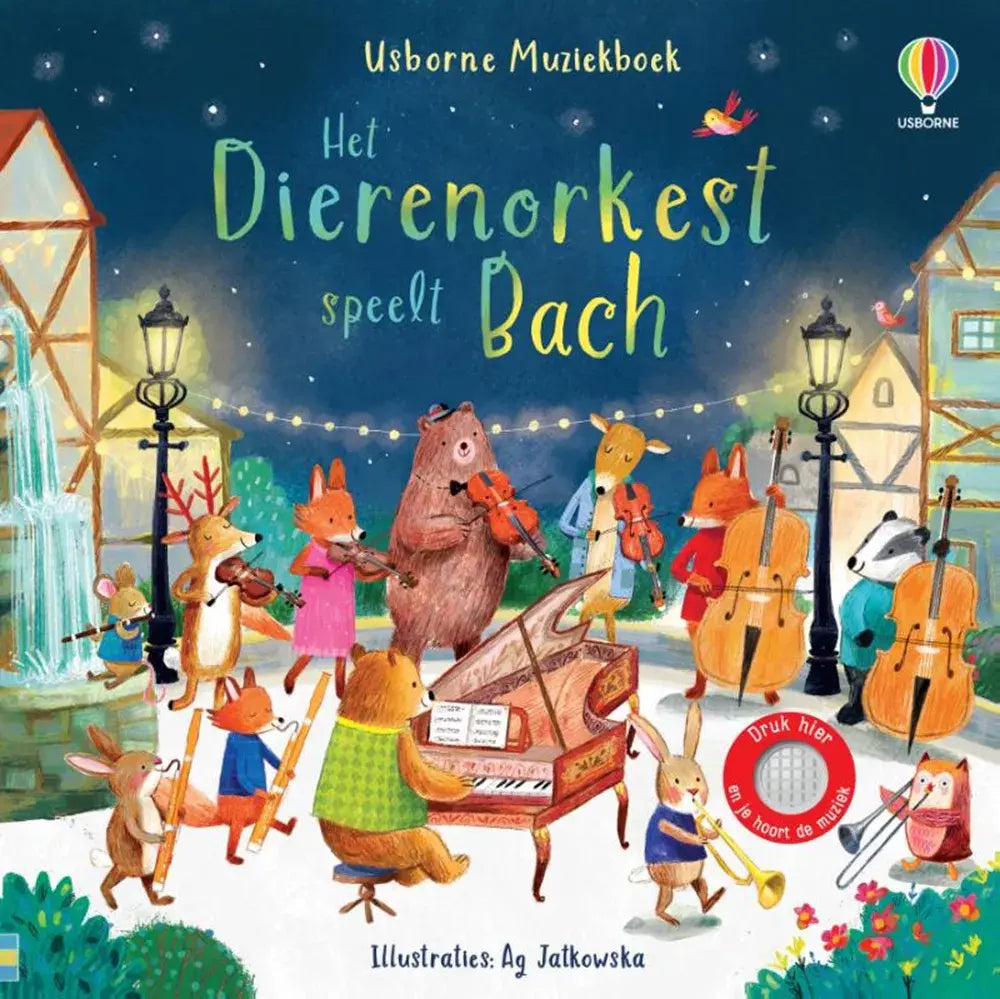 Usborne | Geluidenboek met Muziek | Het Dierenorkest speelt Bach | 2+