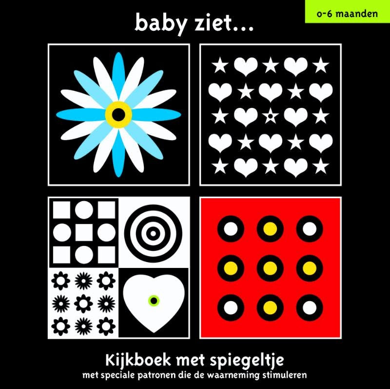 Baby ziet | Kijkboek met spiegeltje | 0-6 maanden