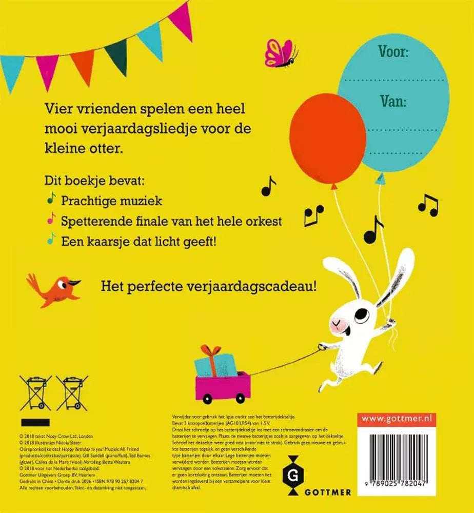 Gottmer | Geluidenboek | Fijne Verjaardag voor Jou! | 3+