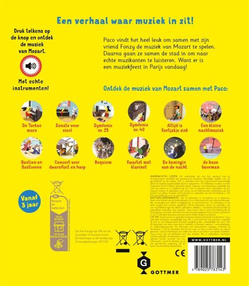 Gottmer | Geluidenboek | Paco en Mozart | 3+