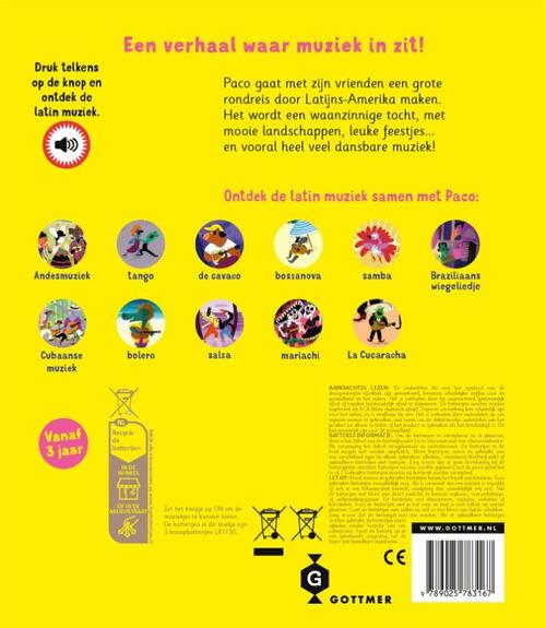 Gottmer | Geluidenboek | Paco en de latin | 3+