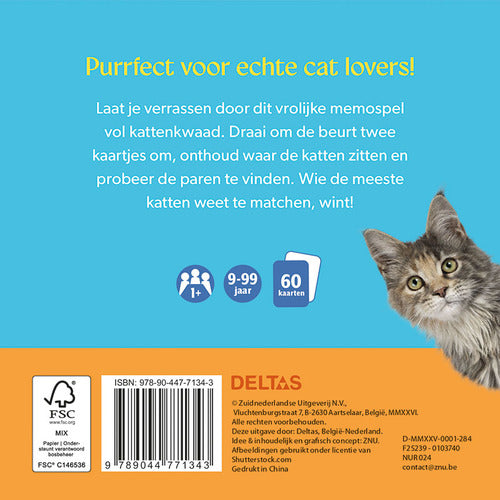 Deltas | Match the cats! - Memospel | 60 kaarten | 9+